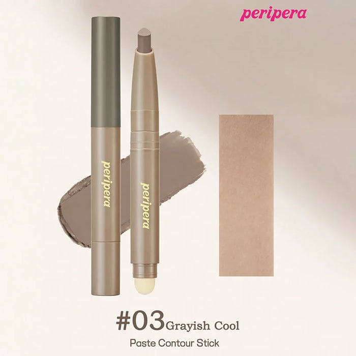 K-Beauty Contour Stick,Contouring Stick, with Soft Brush, Natural Matte Coverage, Smooth, Slimming, Gradation, Bronzer Stick