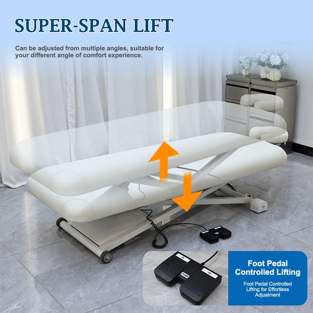 Beauty Salon Facial Physical Examination Treatment Sturdy Comfortable Height Adjustable Beauty Massage Bed