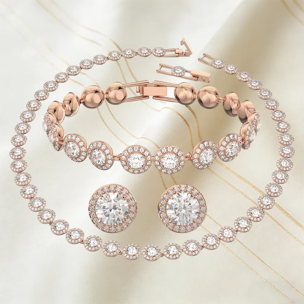 2026 Elegant Charming Jewelry, Inlaid with Sparkling Zirconia for Daily Wear & Special Occasions, Add Sparkle To Your Look