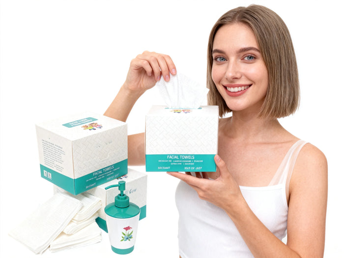Face Clean Towel, Same product, Soft makeup remove pad, face clean towel, Unit size (25x30cm),(New Packing)