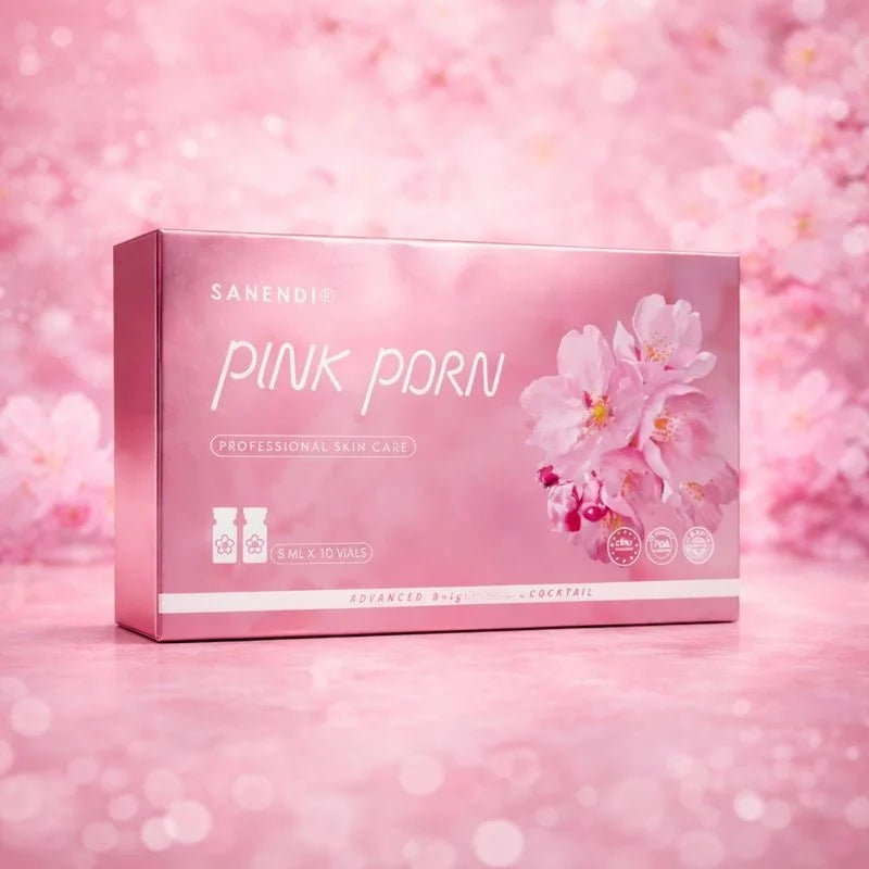 Sanendi Pink Cocktail PDRN Peptide Facial Serum For Dr.Pen Face Glowing Hyaluronic Acid Korean Skin Care 5mlX10vials