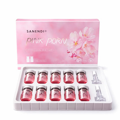Sanendi Pink Cocktail PDRN Peptide Facial Serum For Dr.Pen Face Glowing Hyaluronic Acid Korean Skin Care 5mlX10vials