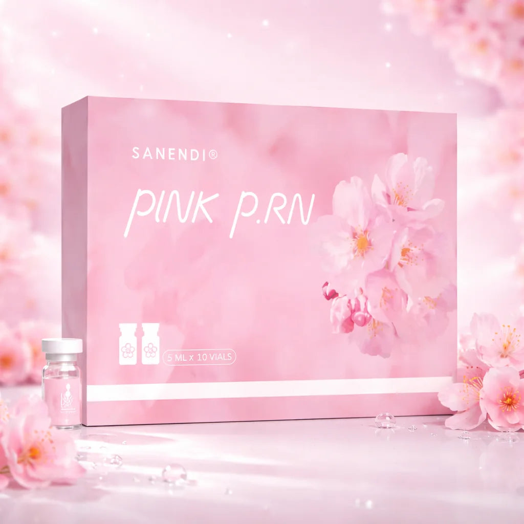 Sanendi Pink PDRN Serum Cocktail Face Care Essence Liquid Solution Smoothing Korean Skin Care 2026 Beauty Productc 5ml*10 vials