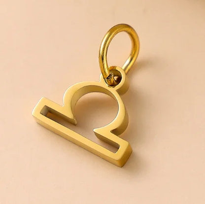 10PCS Stainless Steel Star Zodiac Sign 12 Constellation Pendant Accessories for Necklace Women Man Jewelry Gifts Wholesale