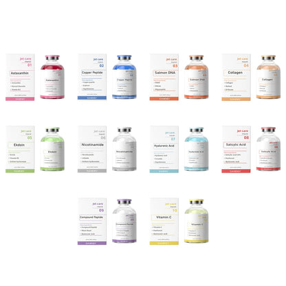 Wholesale Salmon DNA PDRN Face Serum AOxygen Spray Der.pen Kit Jet peeling Beauty Salon Korean Skin Care 5 10 Bottles Seti