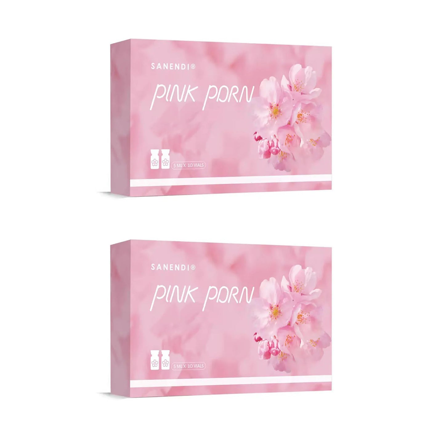 2026 SANENDI Pink PDRN Serum Cocktail Face Care Essence Hydrating Liquid Solution Korean Skin Care Glow Recipe 5ml*10 vials
