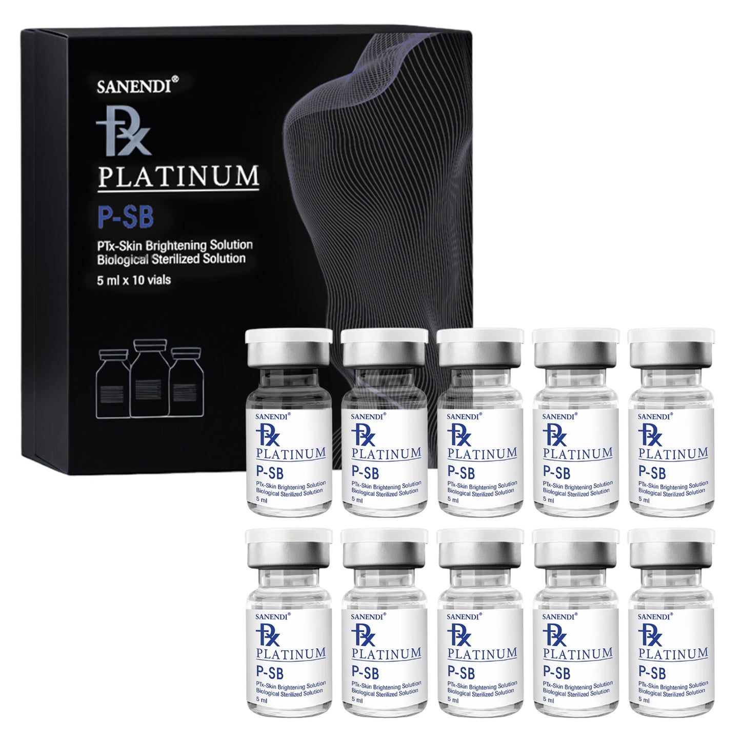 Korean Hyaluronic Acid Serum for Face Dermapen Anti-aging Moisturizing Skin Care Brighten Repair Essence 5MLx10Vials