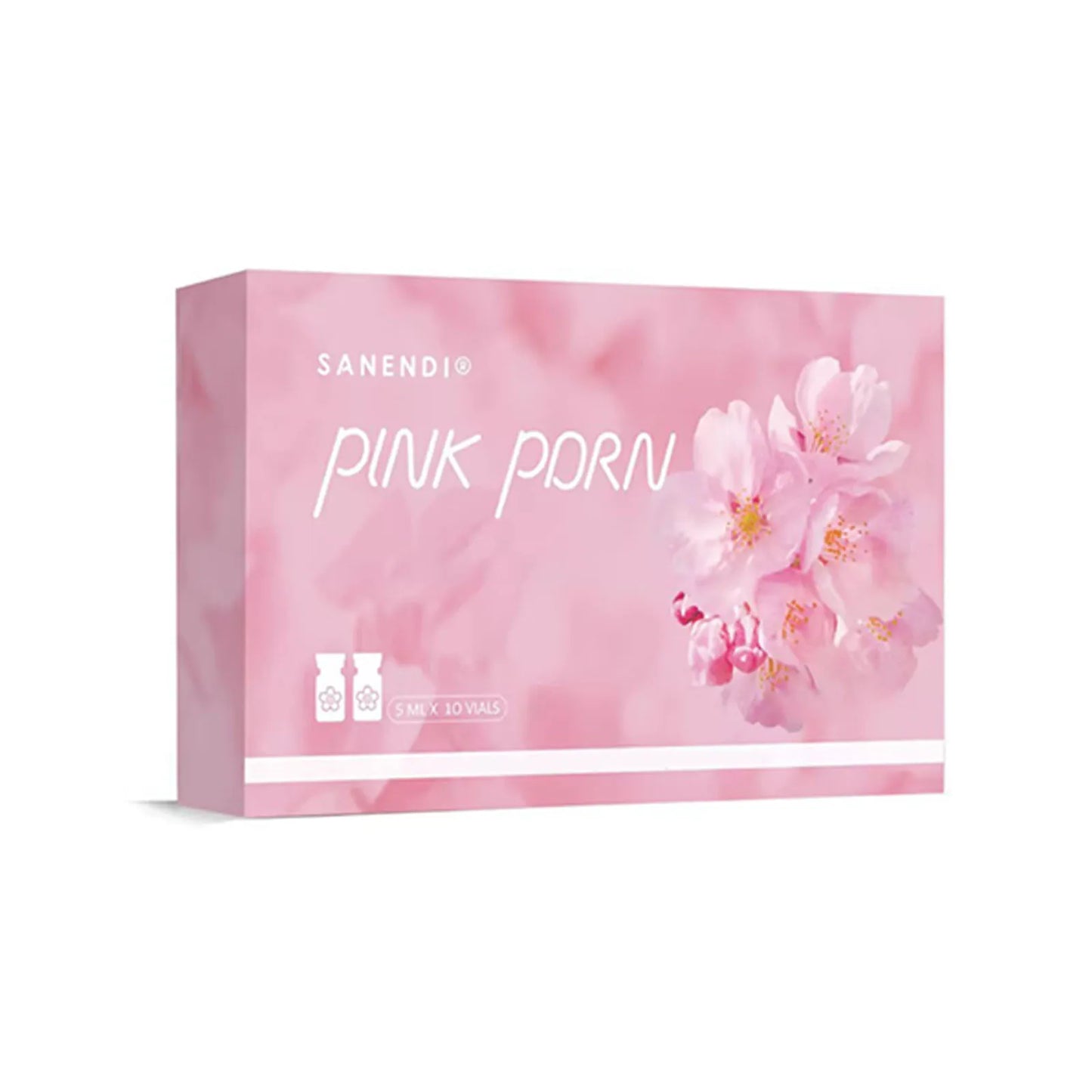 2026 SANENDI Pink PDRN Serum Cocktail Face Care Essence Hydrating Liquid Solution Korean Skin Care Glow Recipe 5ml*10 vials
