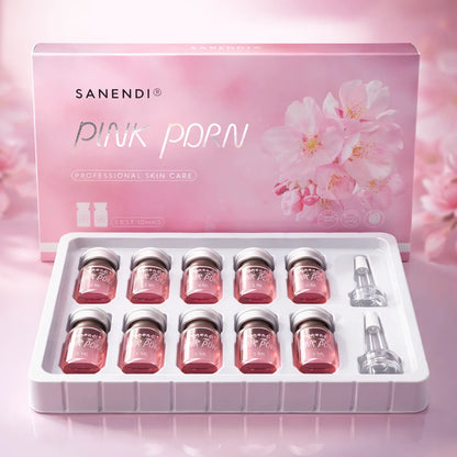 Sanendi PDRN Pink Cocktail Salmon DNA Facial Serum For Dermapen Face Glowing Hyaluronic Acid  Korean Skin Care 5mlX10vials