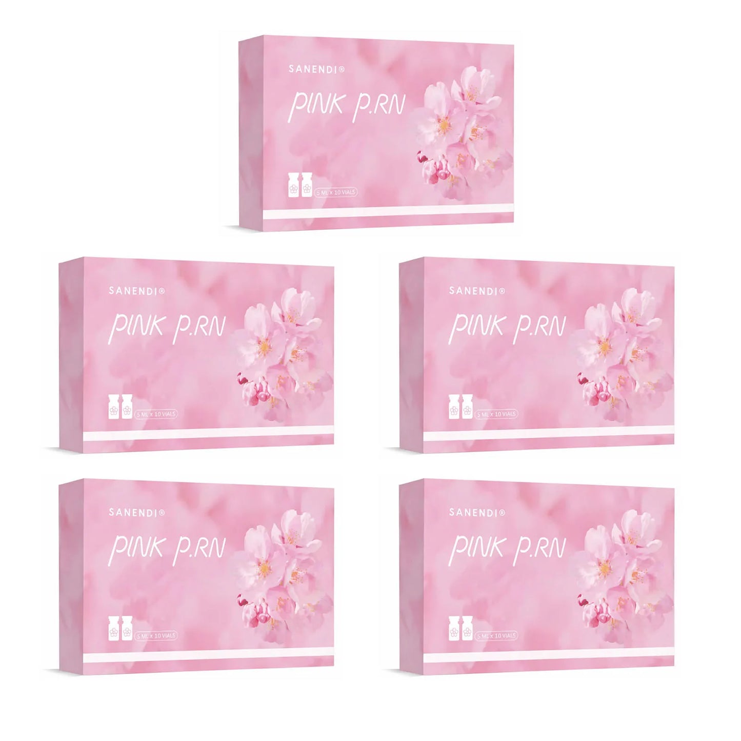 Sanendi Pink PDRN Serum Cocktail Face Care Essence Liquid Solution Smoothing Korean Skin Care 2026 Beauty Productc 5ml*10 vials