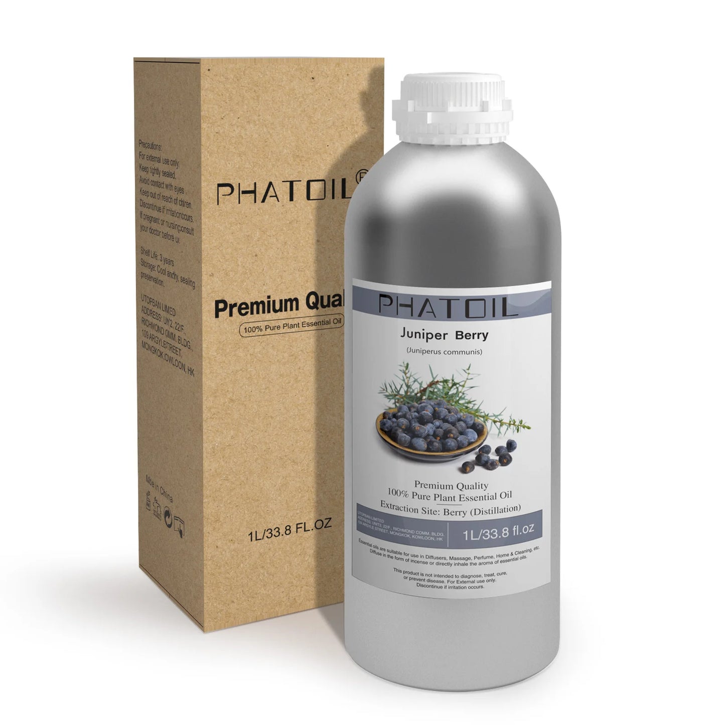 PHATOIL 1000ml Pure Essential Oil For Skin Care Spearmint Bergamot Lavender Eucalyptus Lemongrass Aromatherapy Essential Oils