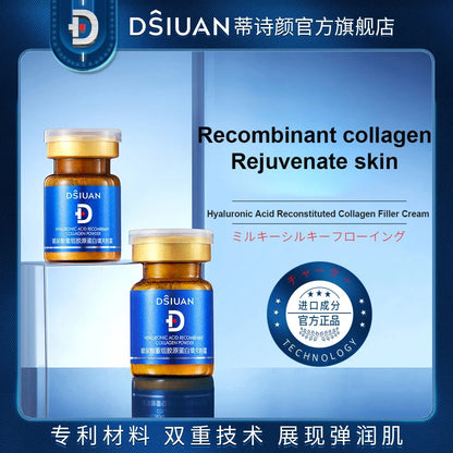 12PCS Hyaluronic Acid Essence Collagen Filling Powder Cream  Recombinant Repair Moisturizing Firming Whitening Skin Care