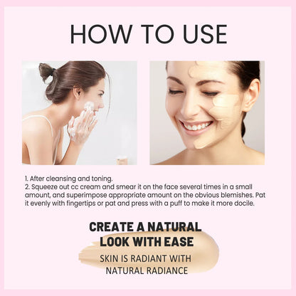 Facial Repair CC Cream: Offers natural coverage, is waterproof and long-wearing, and provides hydration.
