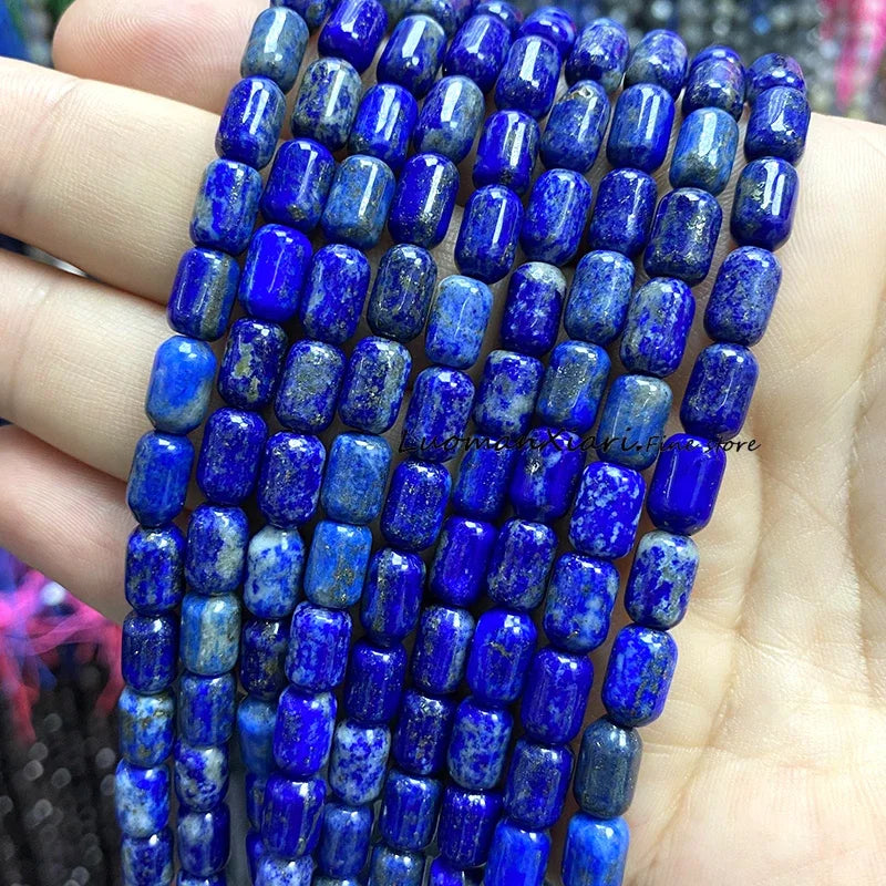 6x9MM Cylinder AA Smoky Quartz Natural Stone Loose Spacer Beads for Jewelry Making DIY Earrings Bracelets Charms Accessories