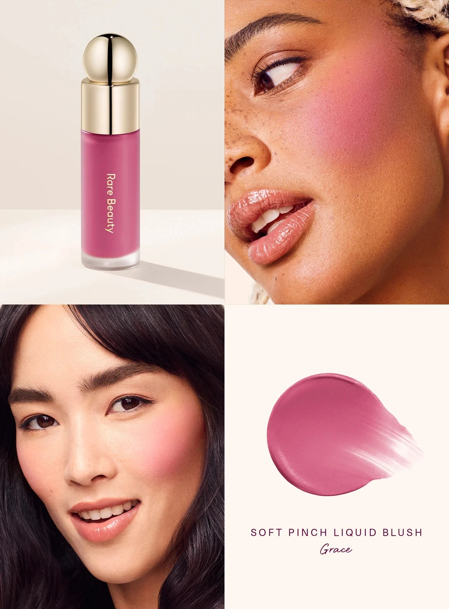 Rare Beauty Hope Grateful Happy Joy Lucky Love Encourage Believe Virtue Worth Blush  Plump Seamless Long Lasting Seamless Makeup
