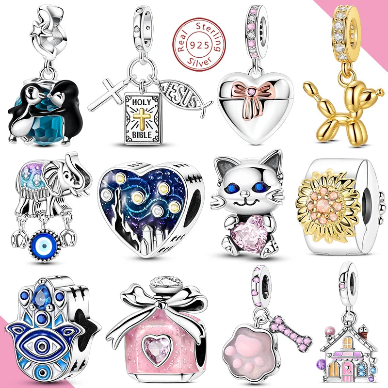 New Charms 925 Sterling Silver Cat Claw Perfume Beads For Original Bracelet Pendant Diy Fashion  Jewelry