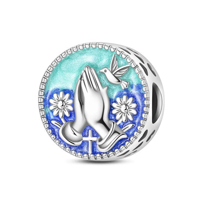 Original 925 Sterling Silver Charm Beads Classic Cross Bible Guardian Angel Charms Pendants For Bracelet DIY Birthday Jewelry