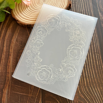 Natural Beauty: The Harmonious Dance of Flowers and Leaves "Design 3D Embossed Folder - Suitable for making cards and scrapbooks