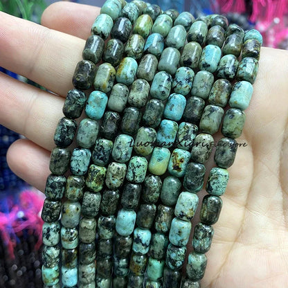 6x9MM Cylinder AA Smoky Quartz Natural Stone Loose Spacer Beads for Jewelry Making DIY Earrings Bracelets Charms Accessories