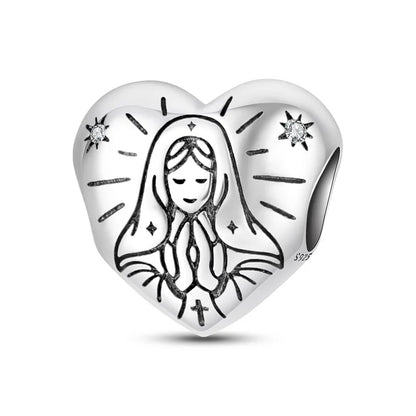 Original 925 Sterling Silver Charm Beads Classic Cross Bible Guardian Angel Charms Pendants For Bracelet DIY Birthday Jewelry