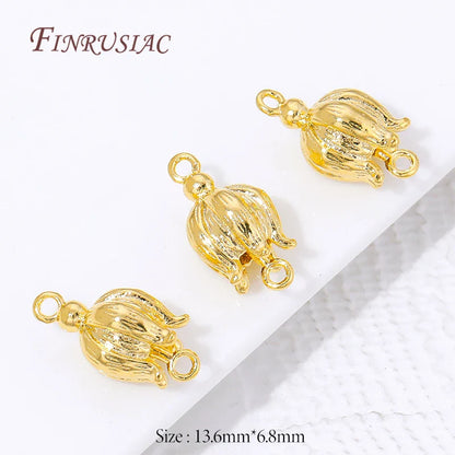 Connectors For Jewerly 18K Gold Plated Brass Connectors For Bracelets Accessories DIY Jewelry Making Supplies,Earrings Findings
