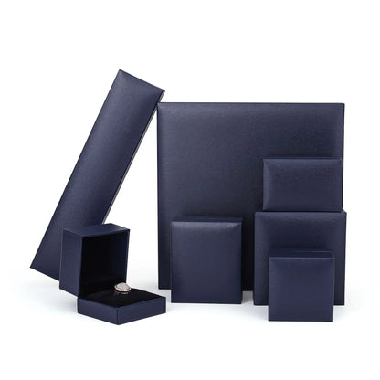Jewelry Gift Boxes Velvet Lined for Ring Necklace Bracelet Luxury Packaging Wholesale Bulk 4 Colors Padded Boutique Box