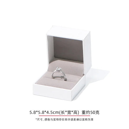 Jewelry Gift Boxes Velvet Lined for Ring Necklace Bracelet Luxury Packaging Wholesale Bulk 4 Colors Padded Boutique Box