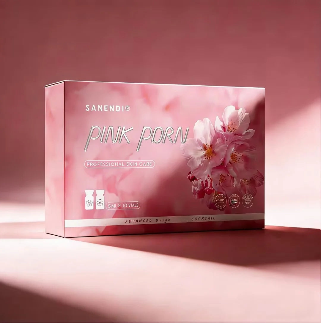 Sanendi PDRN Pink Cocktail Salmon DNA Facial Serum For Dermapen Face Glowing Hyaluronic Acid  Korean Skin Care 5mlX10vials