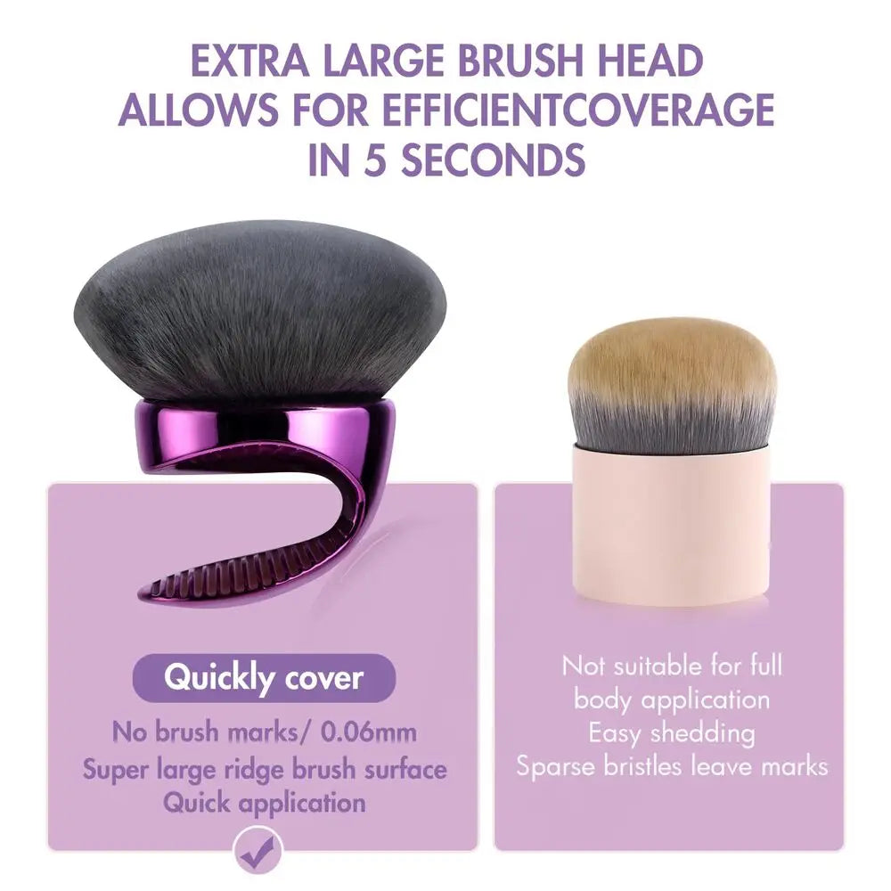 Beauty Blend & Blur Body Kabuki Brush Extra Large Vegan Bristles Self Tanner Brush Professional Blending Applicator Foundation