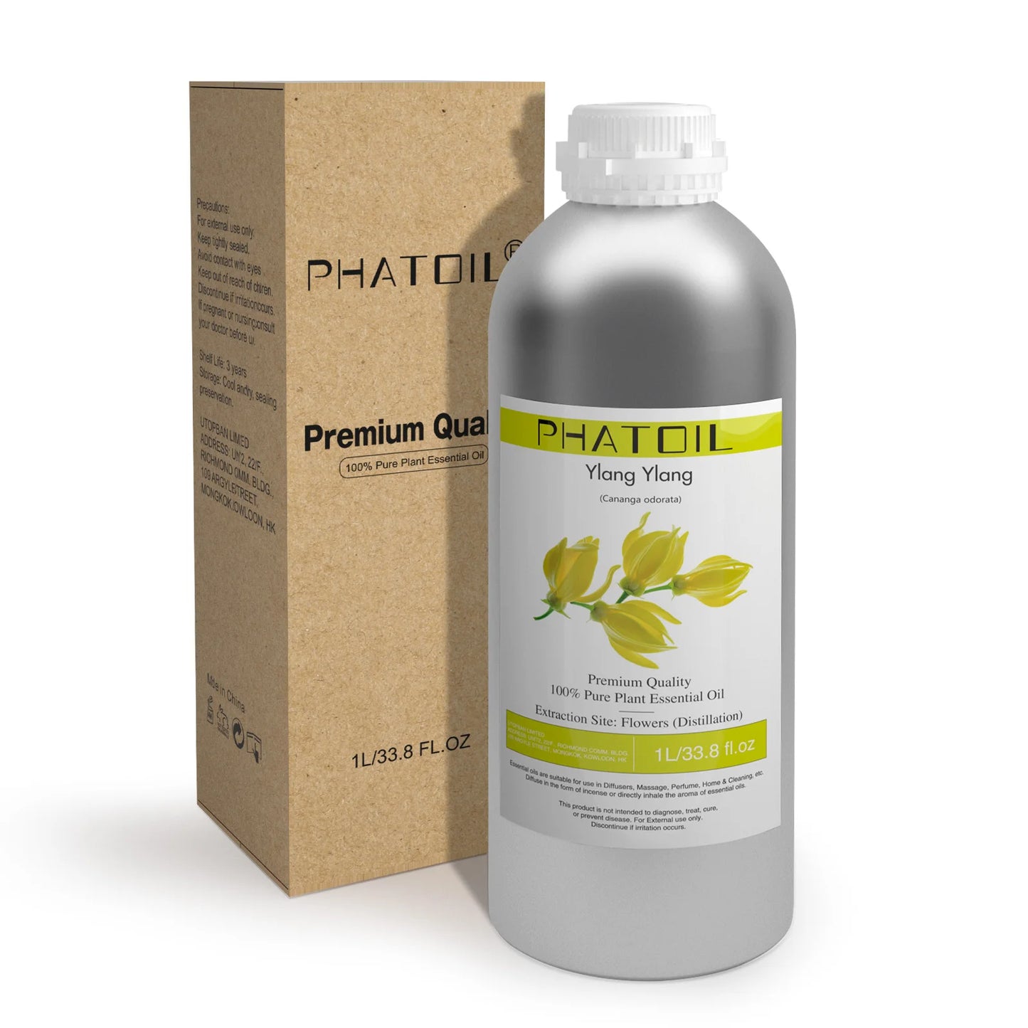 PHATOIL 1000ml Pure Essential Oil For Skin Care Spearmint Bergamot Lavender Eucalyptus Lemongrass Aromatherapy Essential Oils