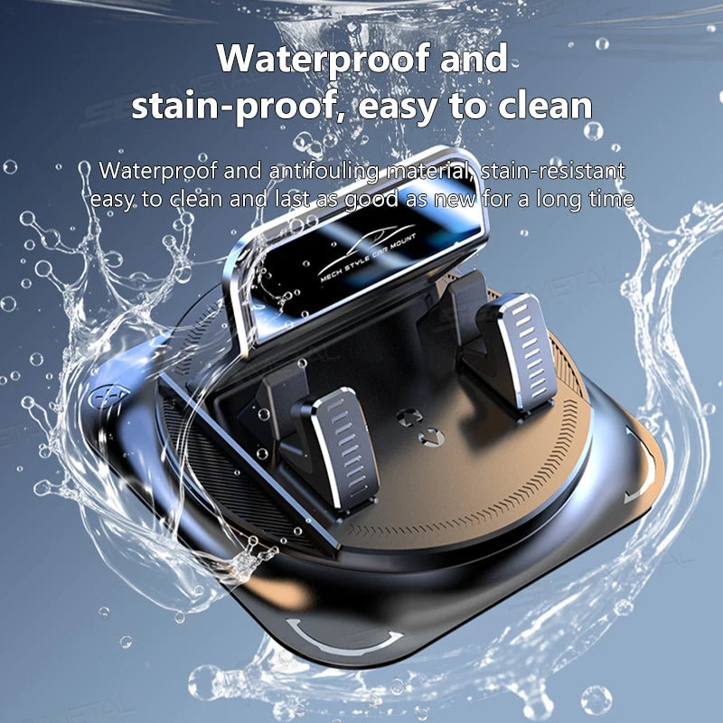 SEAMETAL Car Phone Mount Anti Slip Silicone Dashboard Phone Holder 360-Degree Free Rotation Universal Head-Up Navigation Holder