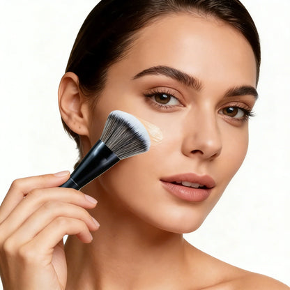 5-piece facial makeup brush set: foundation brush, powder brush, blush brush, concealer brush, contour brush, blending brush. High-end makeup brushes with oil-coated handles for a comfortable feel. Professional-grade makeup t