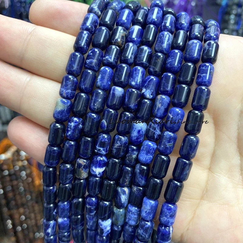 6x9MM Cylinder AA Smoky Quartz Natural Stone Loose Spacer Beads for Jewelry Making DIY Earrings Bracelets Charms Accessories