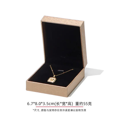 Jewelry Gift Boxes Velvet Lined for Ring Necklace Bracelet Luxury Packaging Wholesale Bulk 4 Colors Padded Boutique Box