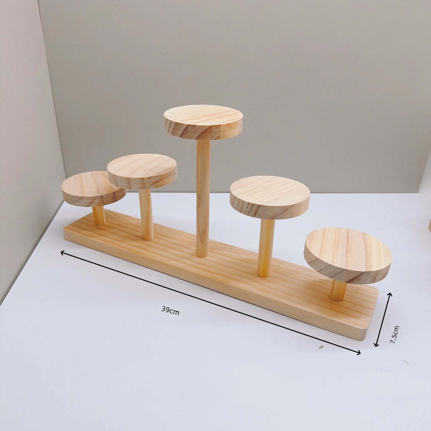 Wooden display rack with storage rack - Multi-layer storage box for jewelry.superior plants - for jewelry bead display
