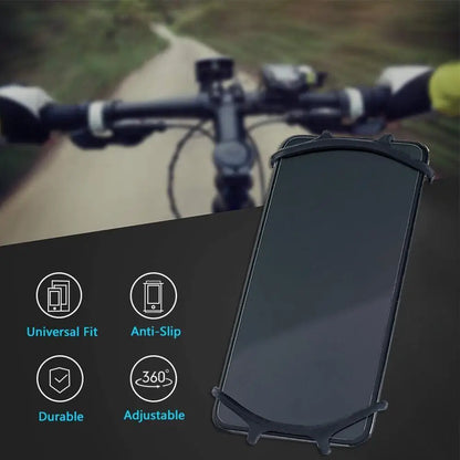 1Pc For Sram Garmin Bicycle Mobile Holder Bike Phone Holder Mount Bicycle Phone Mobile Silicone Holder Motorcycle Shockproof