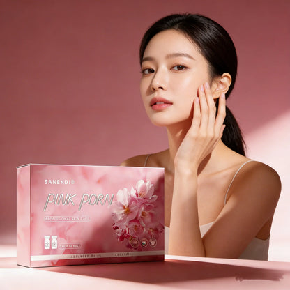 Sanendi PDRN Pink Cocktail Salmon DNA Facial Serum For Dermapen Face Glowing Hyaluronic Acid  Korean Skin Care 5mlX10vials