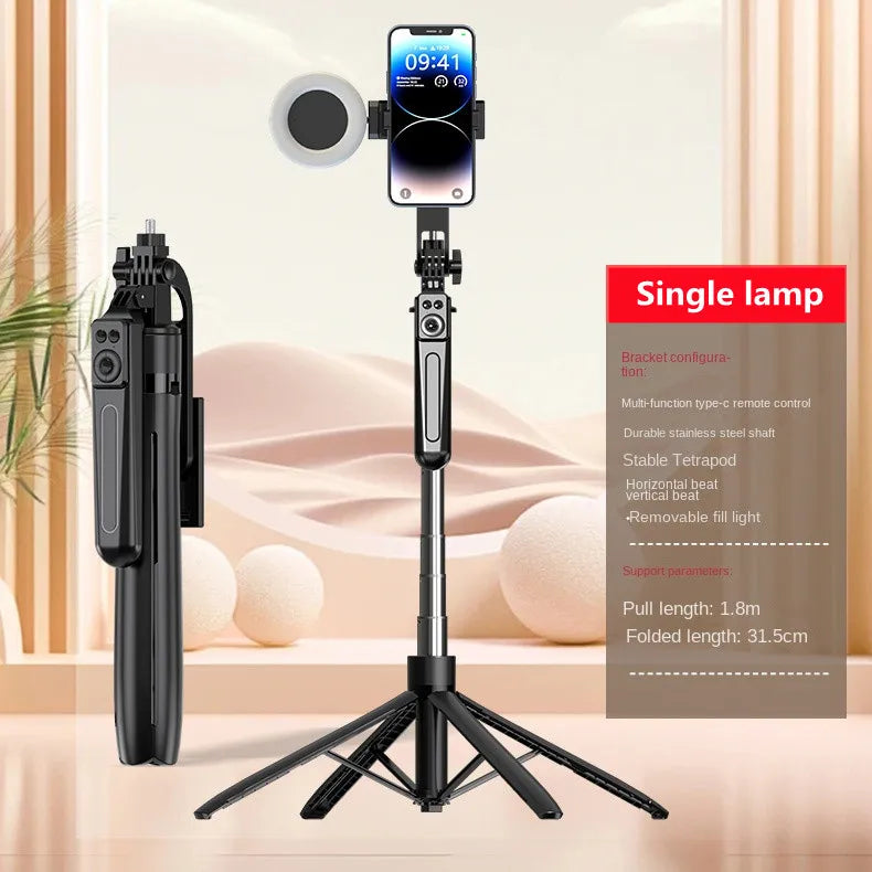 COOL DIER New Tripod for Smartphone Camera,Tripods Stand with Bluetooth Shutter,Wireless Selfie Stick Brackets with Phone Holder