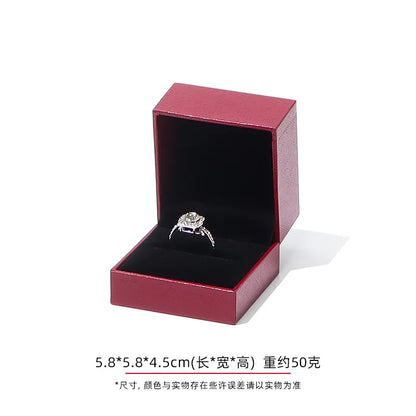 Jewelry Gift Boxes Velvet Lined for Ring Necklace Bracelet Luxury Packaging Wholesale Bulk 4 Colors Padded Boutique Box