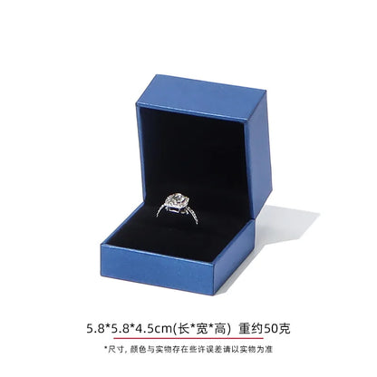 Jewelry Gift Boxes Velvet Lined for Ring Necklace Bracelet Luxury Packaging Wholesale Bulk 4 Colors Padded Boutique Box