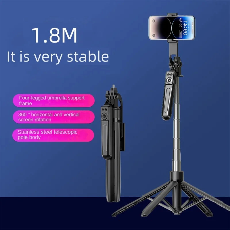 COOL DIER New Tripod for Smartphone Camera,Tripods Stand with Bluetooth Shutter,Wireless Selfie Stick Brackets with Phone Holder
