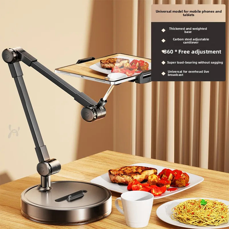1Pc Mobile Phone Holder,special Bracket for Overhead Shooting,desktop Live Shooting, Food Recording Video,unpacking Vlog Bracket