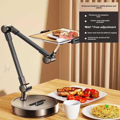 1Pc Mobile Phone Holder,special Bracket for Overhead Shooting,desktop Live Shooting, Food Recording Video,unpacking Vlog Bracket