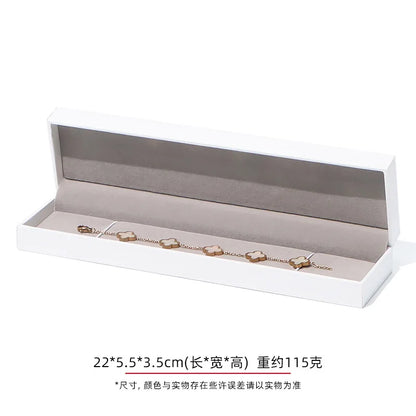 Jewelry Gift Boxes Velvet Lined for Ring Necklace Bracelet Luxury Packaging Wholesale Bulk 4 Colors Padded Boutique Box
