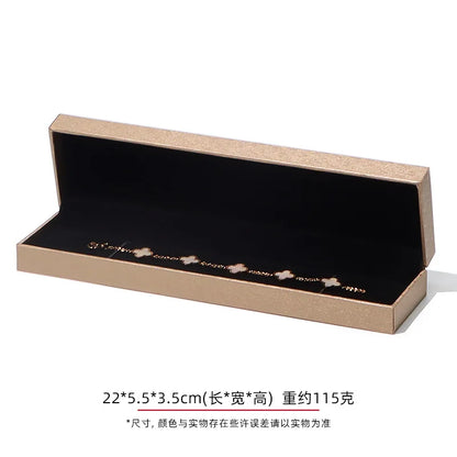 Jewelry Gift Boxes Velvet Lined for Ring Necklace Bracelet Luxury Packaging Wholesale Bulk 4 Colors Padded Boutique Box