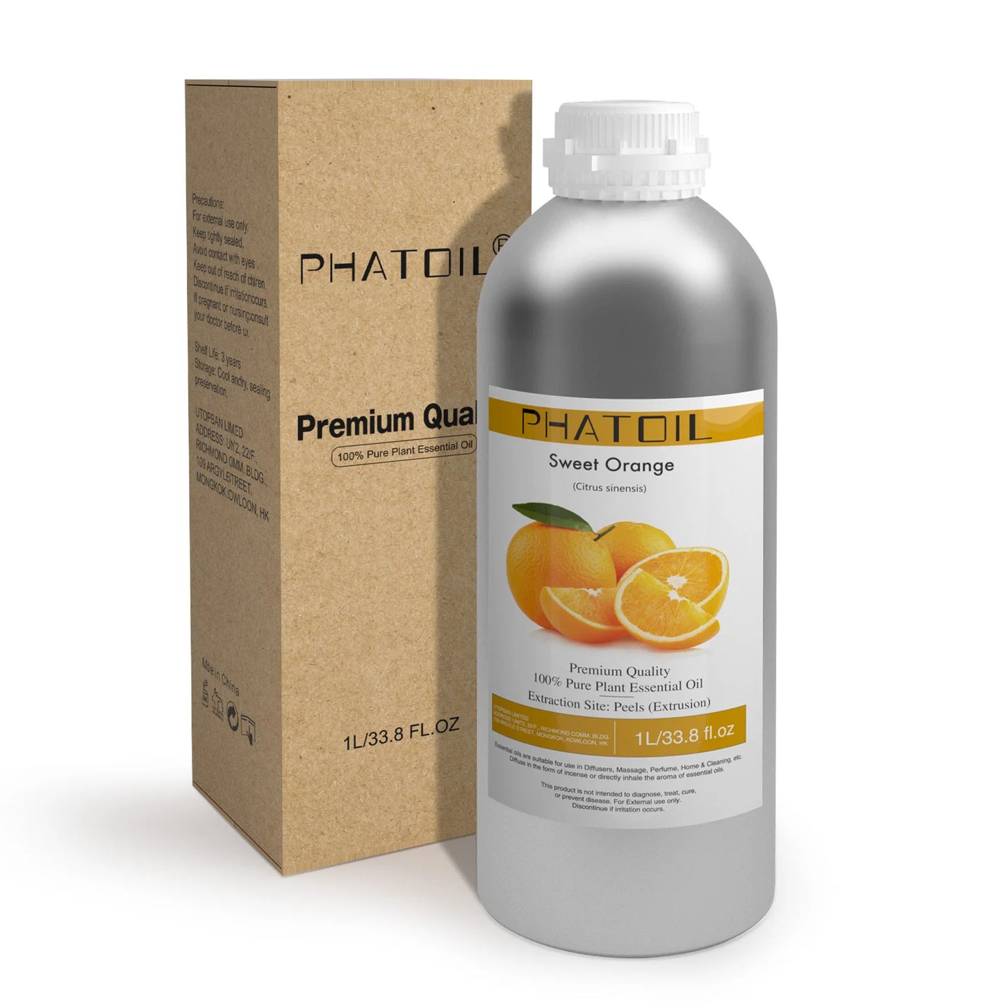 PHATOIL 1000ml Pure Essential Oil For Skin Care Spearmint Bergamot Lavender Eucalyptus Lemongrass Aromatherapy Essential Oils