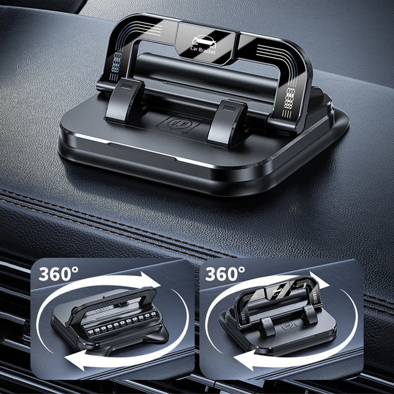 SEAMETAL Car Phone Mount Anti Slip Silicone Dashboard Phone Holder 360-Degree Free Rotation Universal Head-Up Navigation Holder