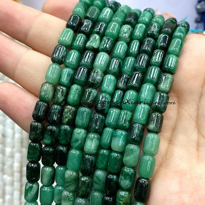 6x9MM Cylinder AA Smoky Quartz Natural Stone Loose Spacer Beads for Jewelry Making DIY Earrings Bracelets Charms Accessories