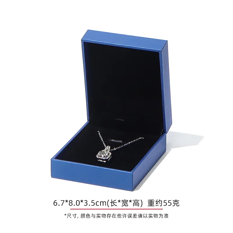 Jewelry Gift Boxes Velvet Lined for Ring Necklace Bracelet Luxury Packaging Wholesale Bulk 4 Colors Padded Boutique Box