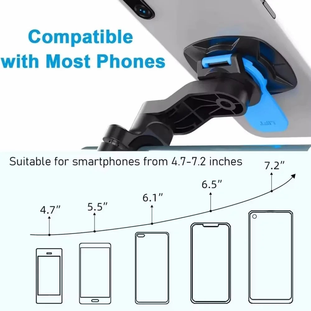360° Rotatable Fully Adjustable Universal Phone Holder Shockproof Motorcycle & Bicycle GPS Navigation Mount for All Smartphones